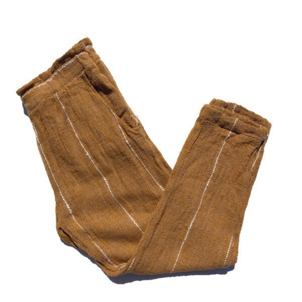 Free People Elastic High Waist Cotton Cropped Pant